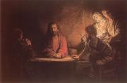 Rembrandt: Krisztus Emmauszban - részlet